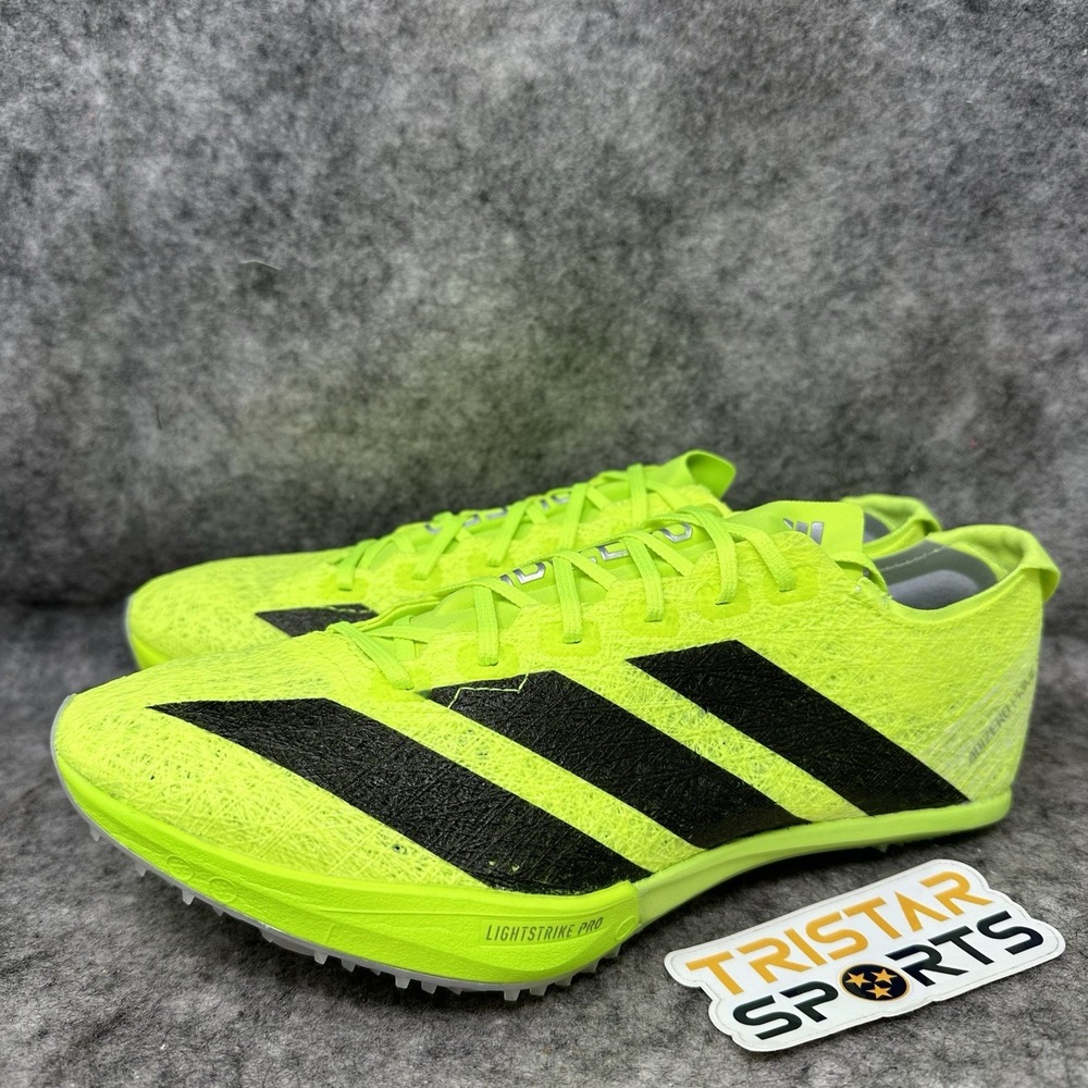 Adidas Adizero Prime SP 3 Track & Field Shoes Mens Sz 7 Lucid Lemon Black Strung